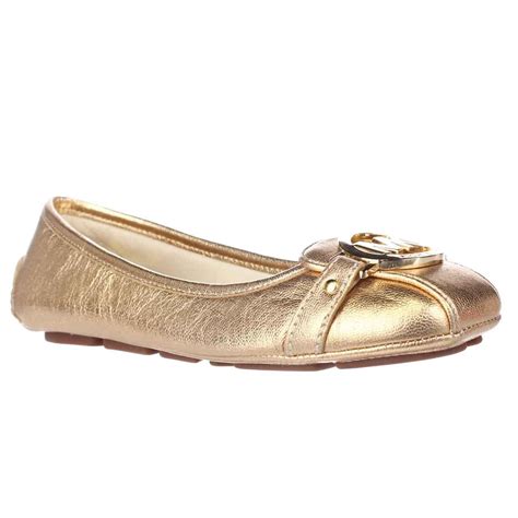 michael kors fulton flats pale gold|Michael Kors fulton moccasin.